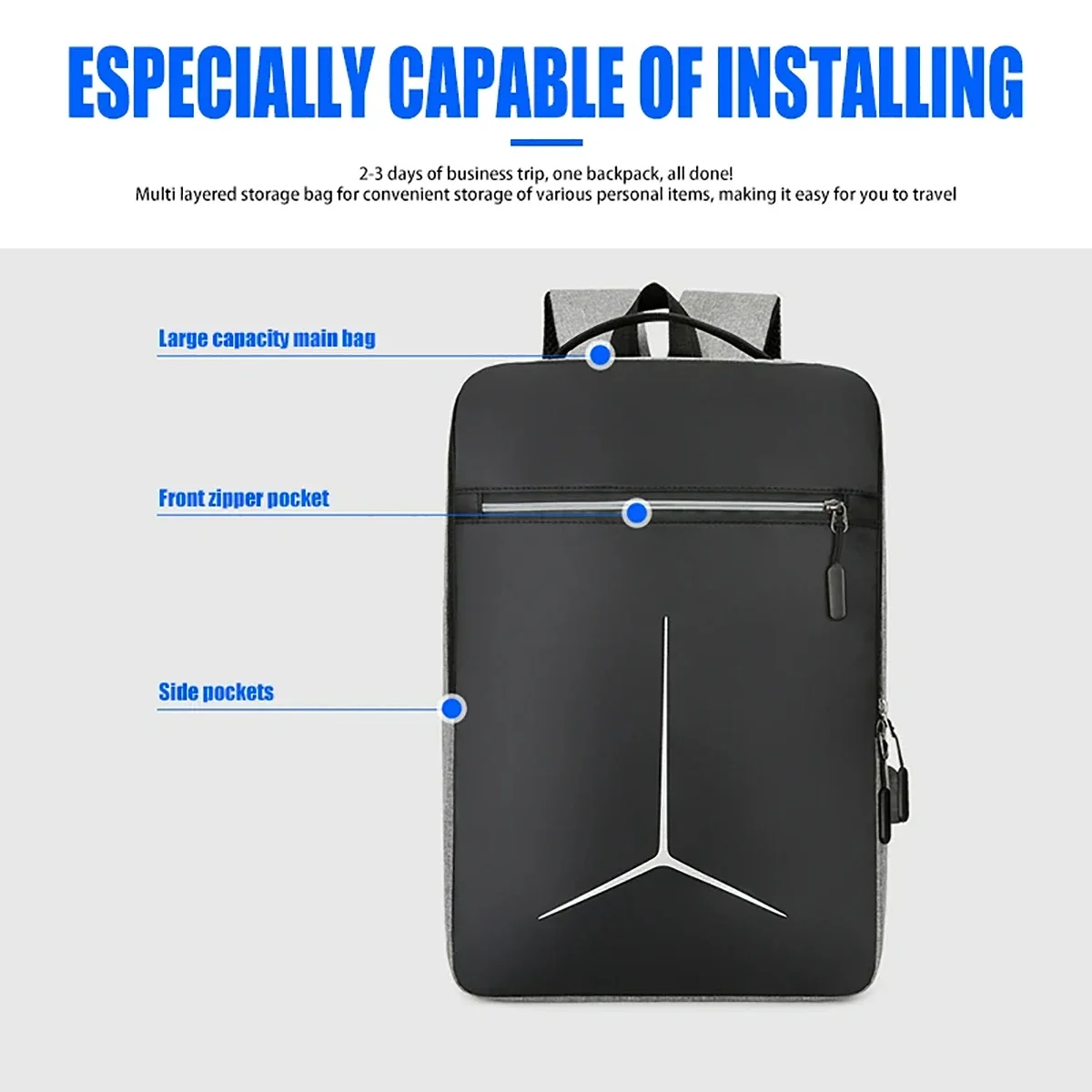 Anti Theft USB Waterproof Hard - Travel Backpack Anti Theft avaliação e preço