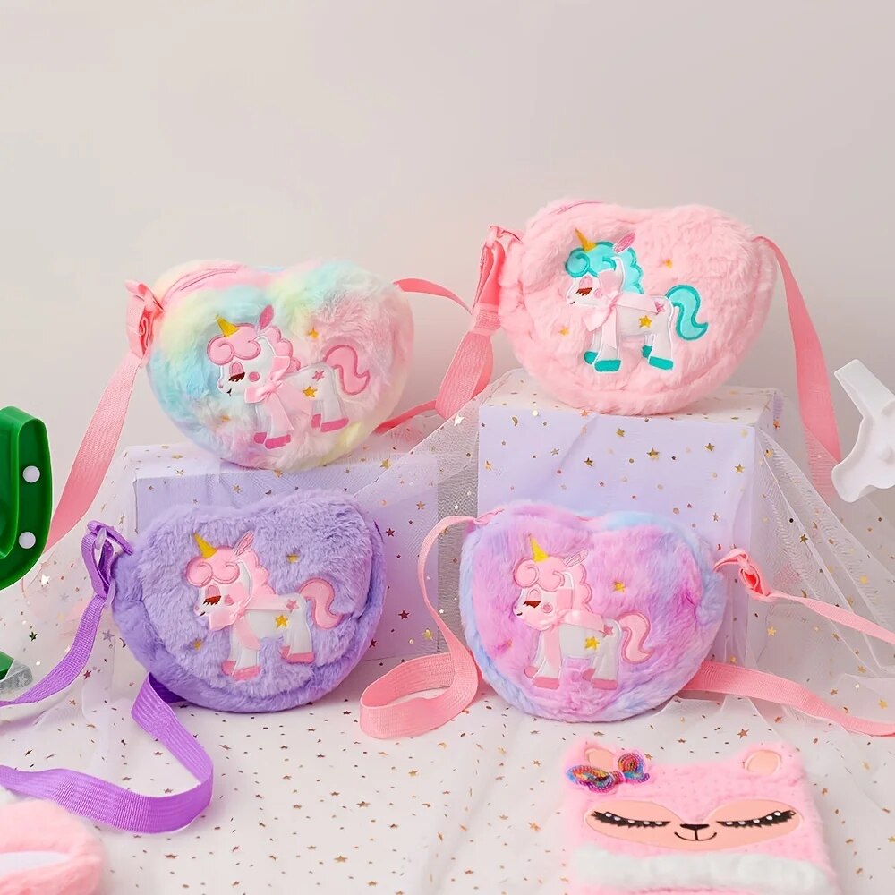 Cute Unicorn For Girls Plush H - Mini Backpack Purse avaliação e preço