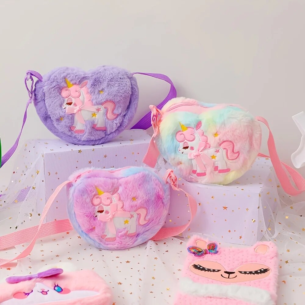 Cute Unicorn For Girls Plush H - Mini Backpack Purse avaliação e preço