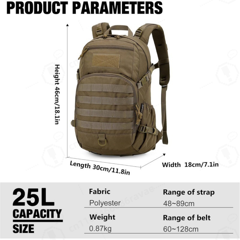 Waterproof Outdoor Tactical Ba - Rucksack Military Style avaliação e preço