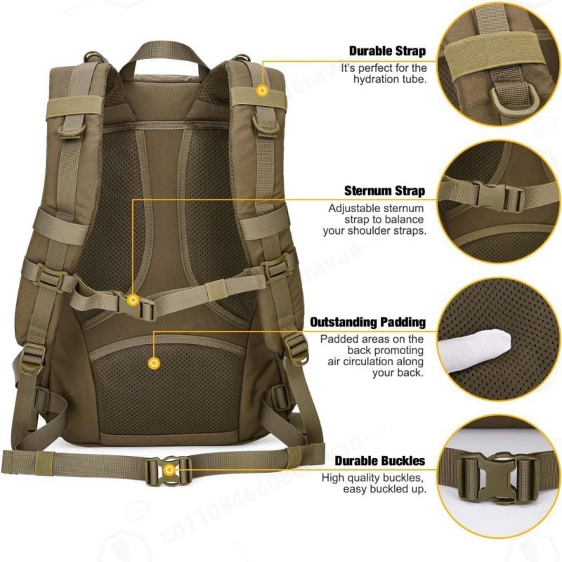 Waterproof Outdoor Tactical Ba - Rucksack Military Style avaliação e preço