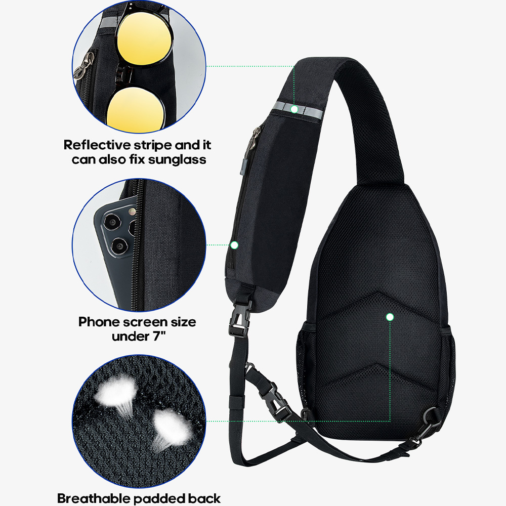 WATERFLY Crossbody Sling Bag C - Sling Backpack Shoulder avaliação e preço