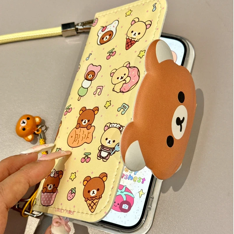 Rilakkuma Cute Cartoon Flip Le - Mini Backpack Purse avaliação e preço