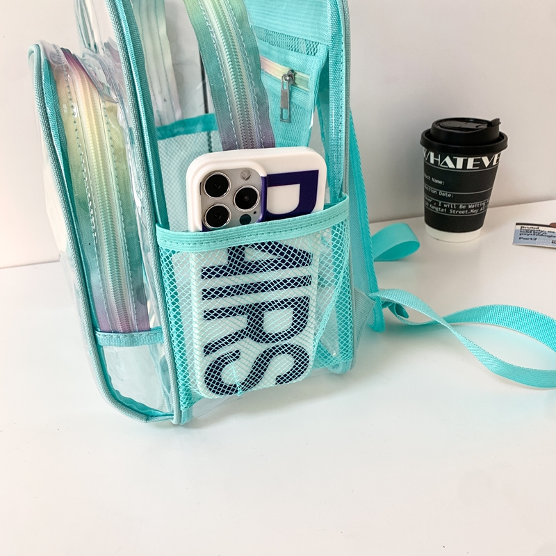 PVC Transparent Zipper Large C - Fashion Backpack Women avaliação e preço