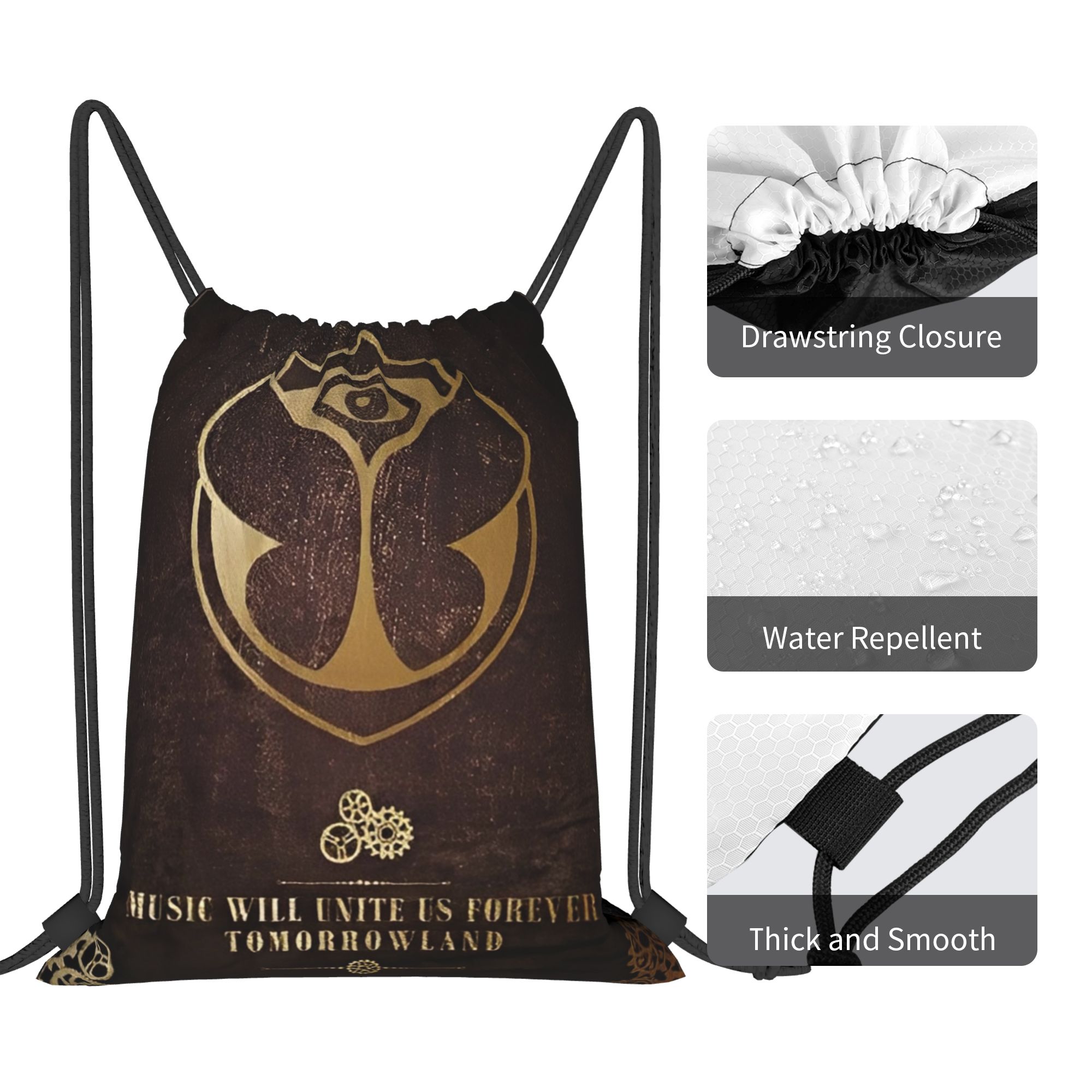 Tomorrowlands  Drawstring Bags - Drawstring Gym Bag avaliação e preço