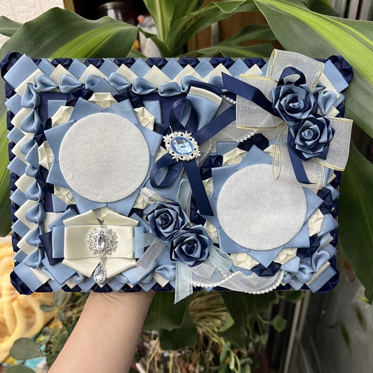 ribbon lace hand made Flower F - Backpack Insert Organizer avaliação e preço