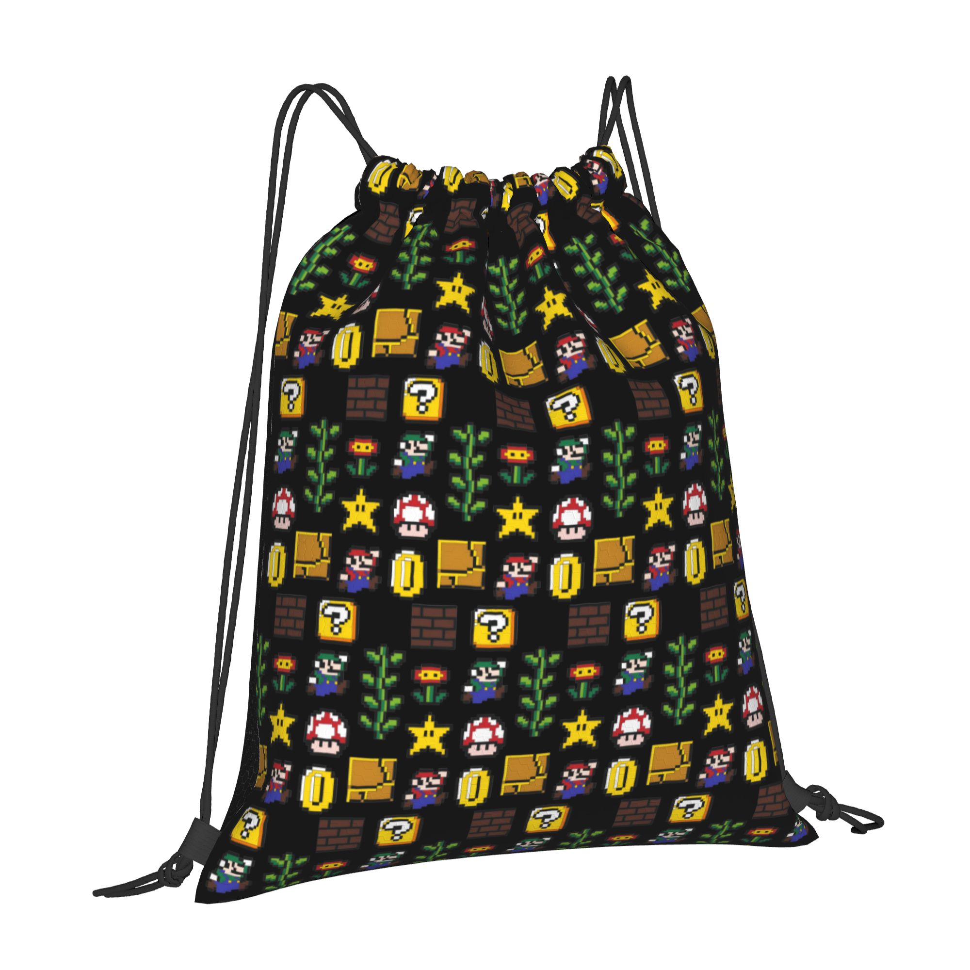 Custom M-Marioed Drawstring Ba - Drawstring Gym Bag avaliação e preço