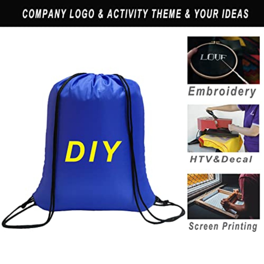 100 Pack Drawstring Bags Bulk, - Drawstring Gym Bag avaliação e preço