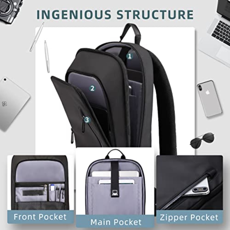 Backpack for Men Business Slim - Travel Backpack Anti Theft avaliação e preço