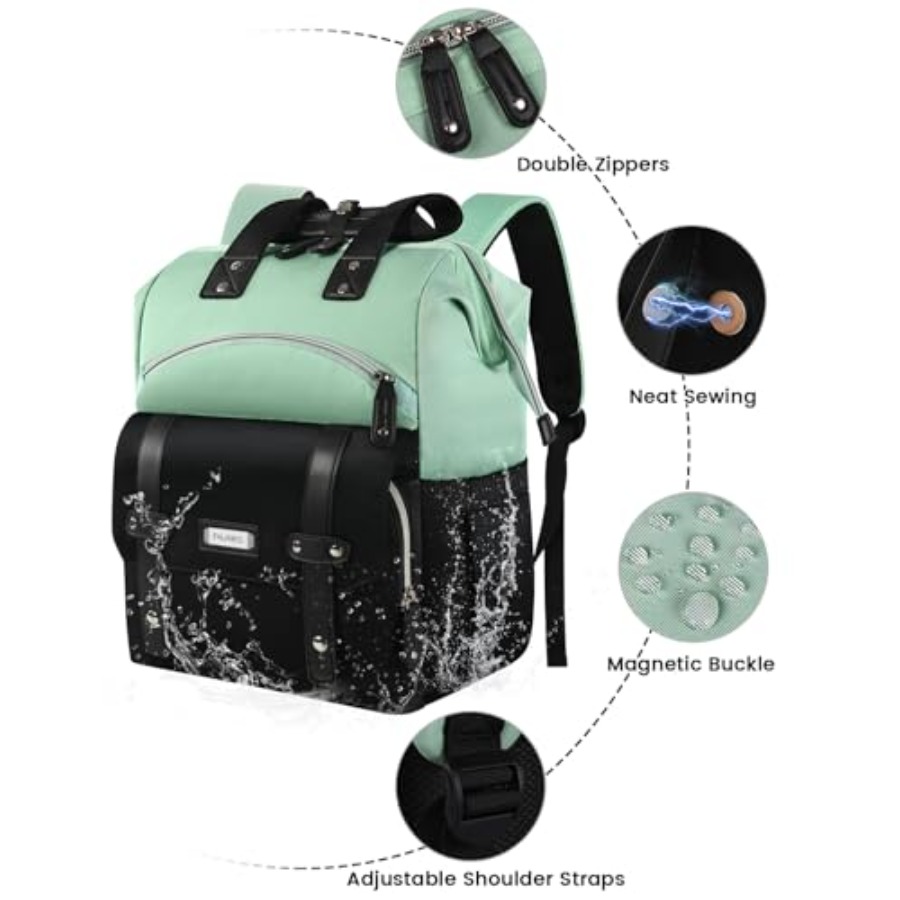Laptop Backpack for WomenColle - Travel Backpack Anti Theft avaliação e preço