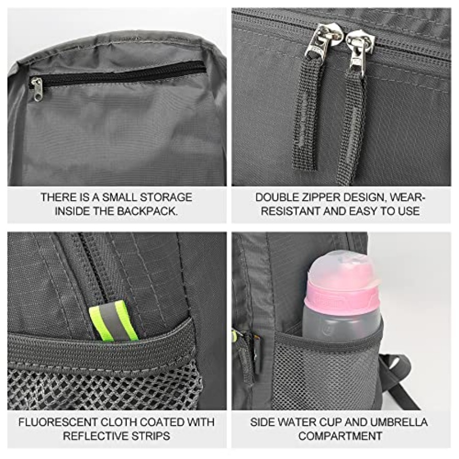 INOXTO 20L Lightweight Hiking  - Foldable Backpack Small avaliação e preço