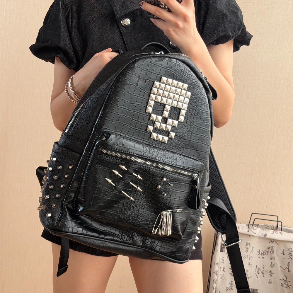 Original Black Crocodile Patte - Fashion Backpack Women avaliação e preço