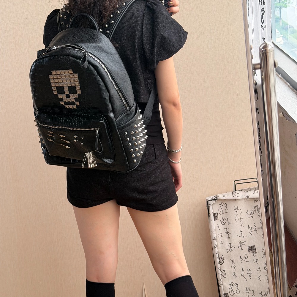 Original Black Crocodile Patte - Fashion Backpack Women avaliação e preço