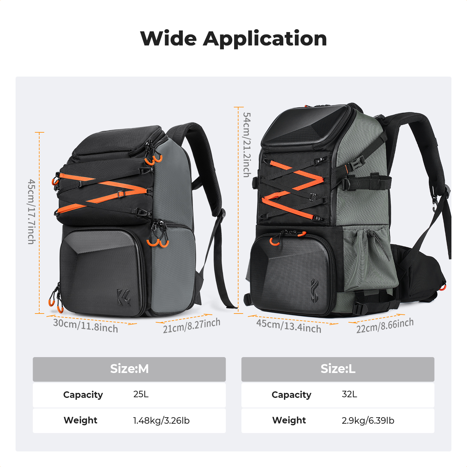 K&F CONCEPT 25L Outdoor Camera - Rain Cover Backpack avaliação e preço