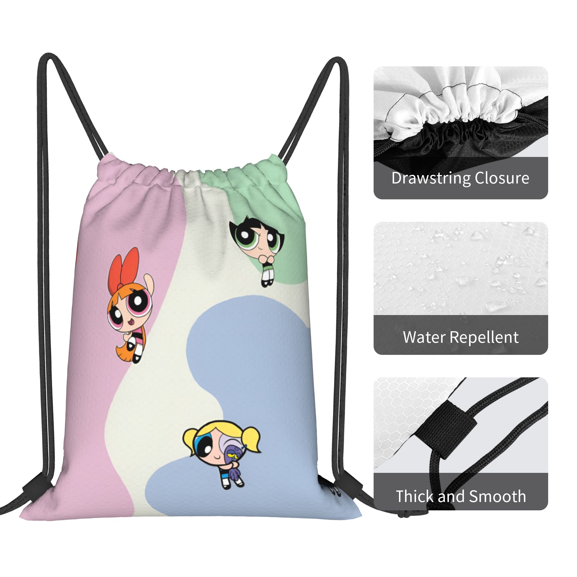 Custom Poweres Anime Puffes Dr - Drawstring Gym Bag avaliação e preço