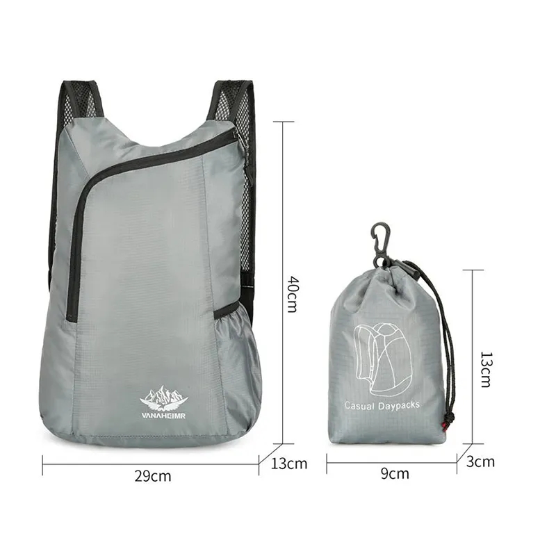 20L Unisex Lightweight Outdoor - Foldable Backpack Small avaliação e preço