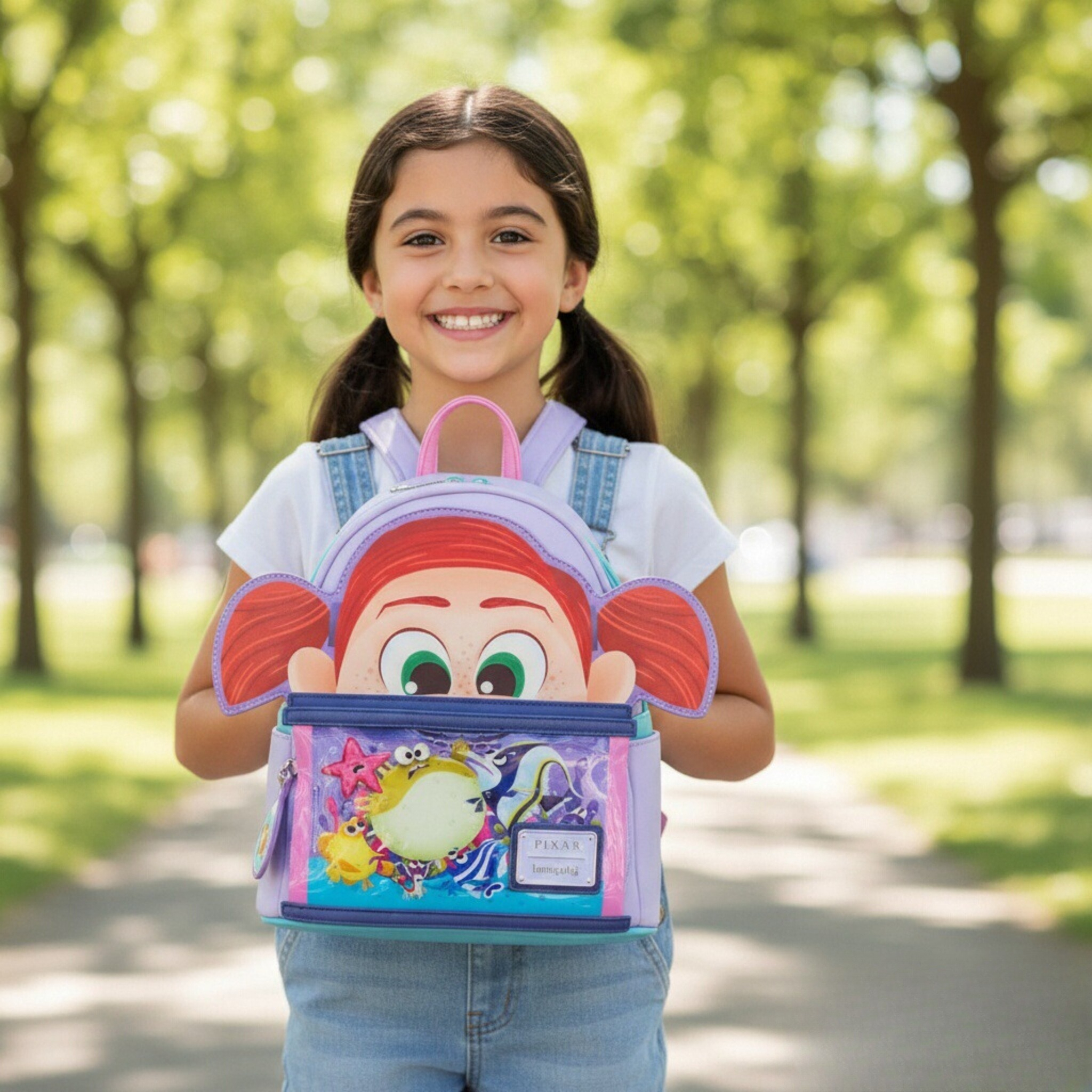 Moments Finding Nemo Darla Fis - Fashion Backpack Women avaliação e preço