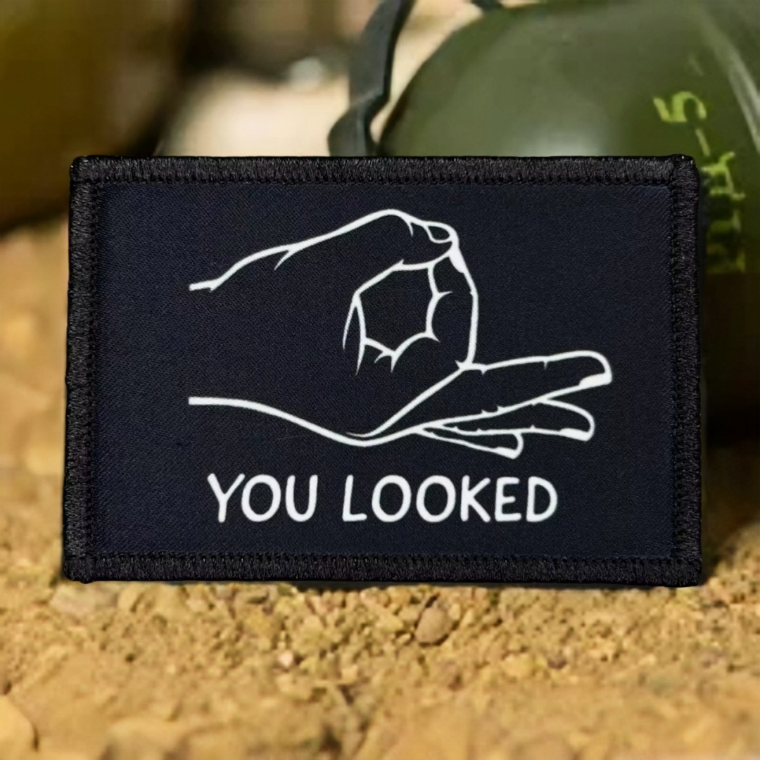 You Looked Morale Badge Patche - Urban Backpack Tactical avaliação e preço