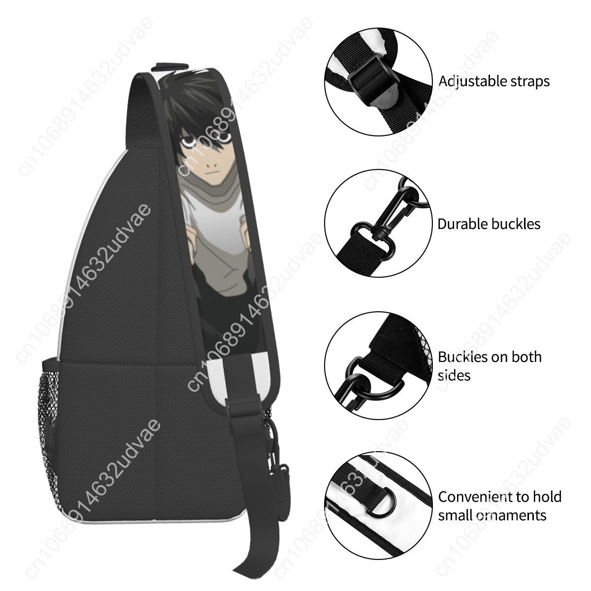 L Death Note Sling Bags Chest  - Sling Backpack Shoulder avaliação e preço