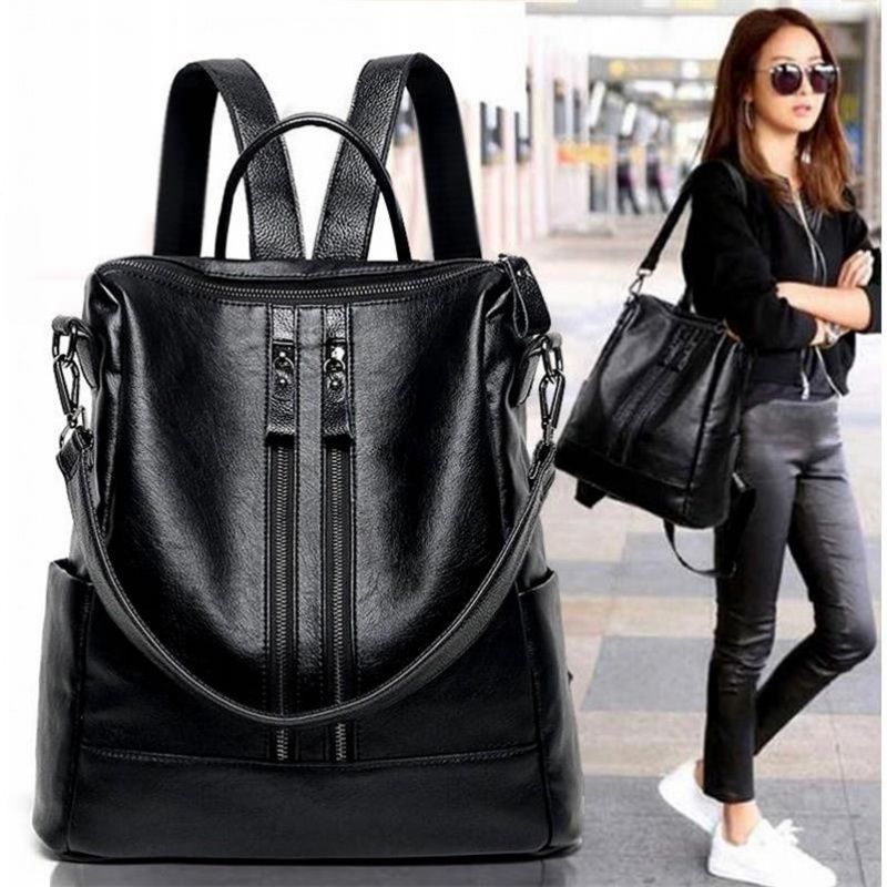 Women Soft Leather Backpack Sc - Mini Backpack Purse avaliação e preço