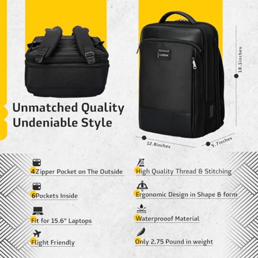 Laptop Business Backpack for M - Travel Backpack Anti Theft avaliação e preço