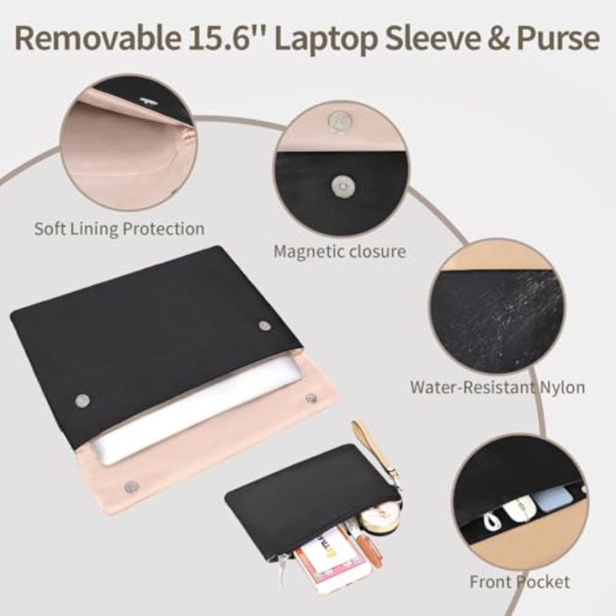 ESTARER Women's Laptop Leather - Laptop Sleeve Removable avaliação e preço