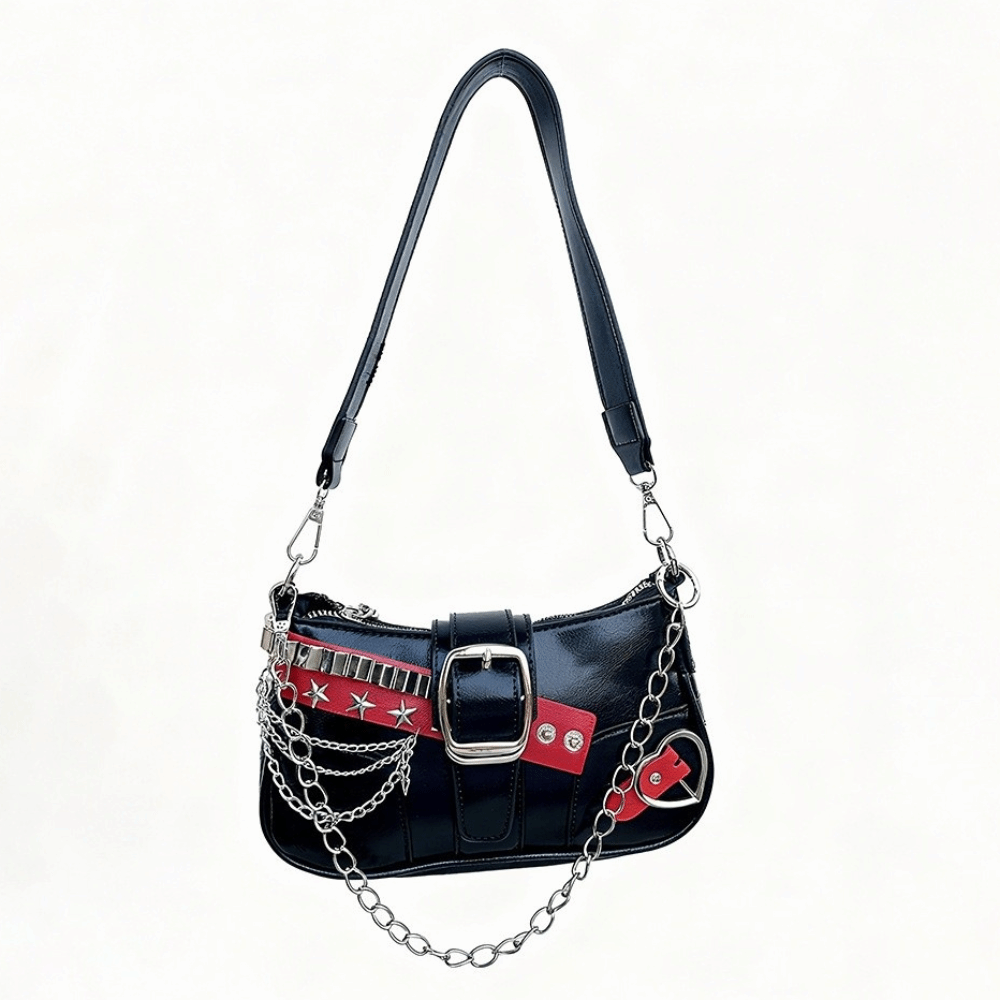 Vintage Y2K Shoulder Bag PU Le - Leather Backpack Vintage avaliação e preço