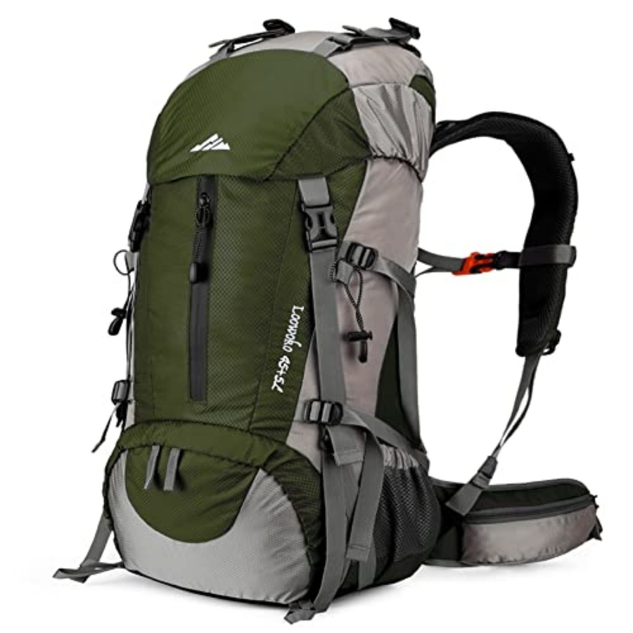 Loowoko 50L Hiking Backpack, W - Rain Cover Backpack avaliação e preço