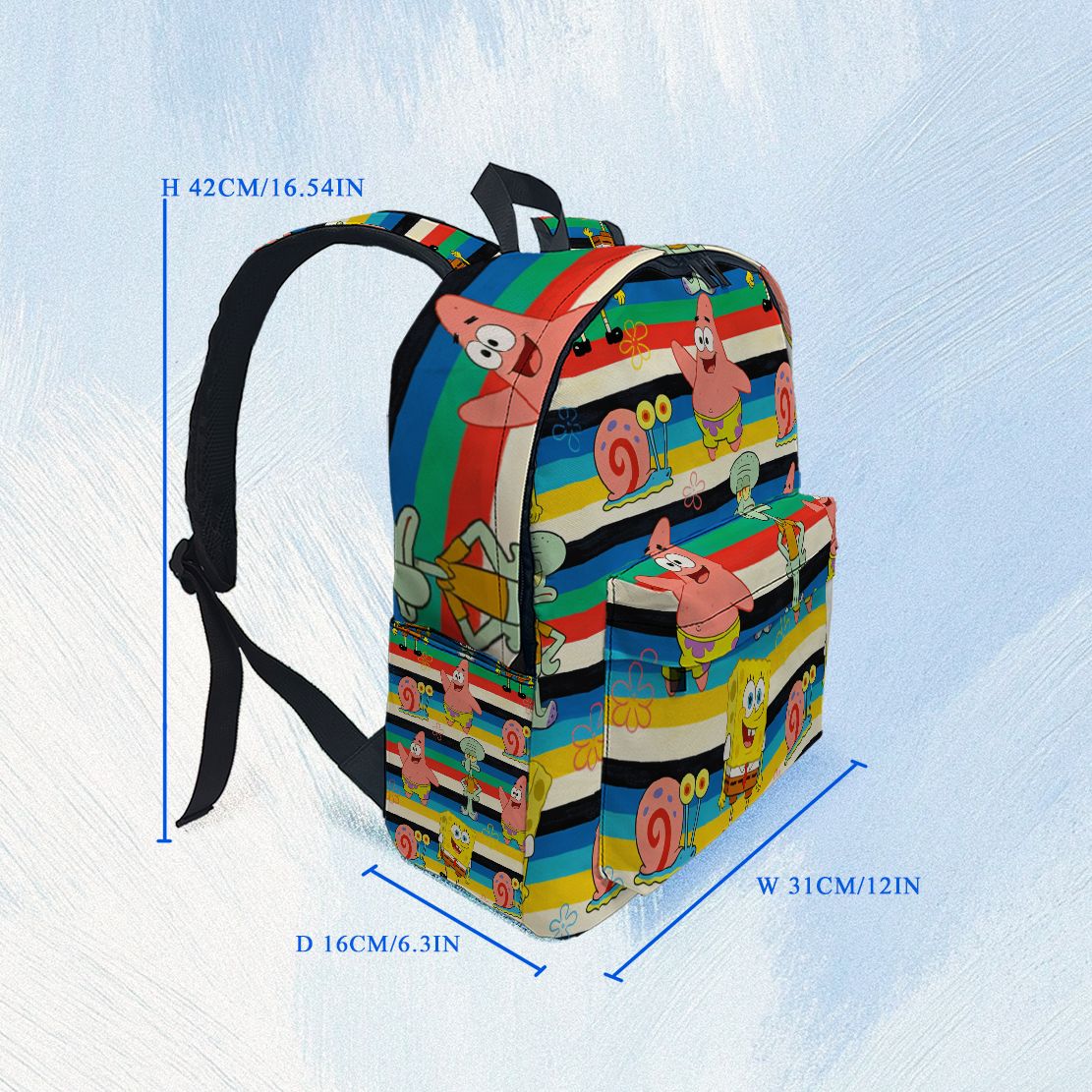 SpongeBob SquarePants Striped  - School Backpack Teen avaliação e preço