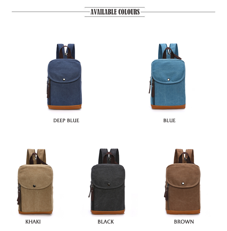 Men's Canvas Mini Backpack Men - Sling Backpack Shoulder avaliação e preço