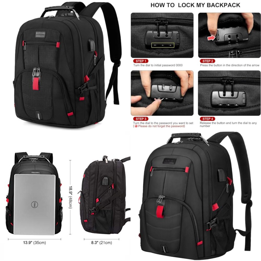 Laptop Backpack for Men Women, - Travel Backpack Anti Theft avaliação e preço