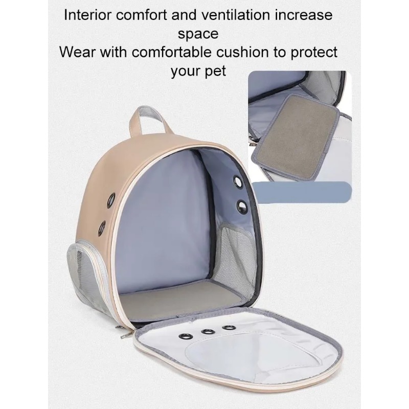 Portable Transparent Pet Backp - Foldable Backpack Small avaliação e preço