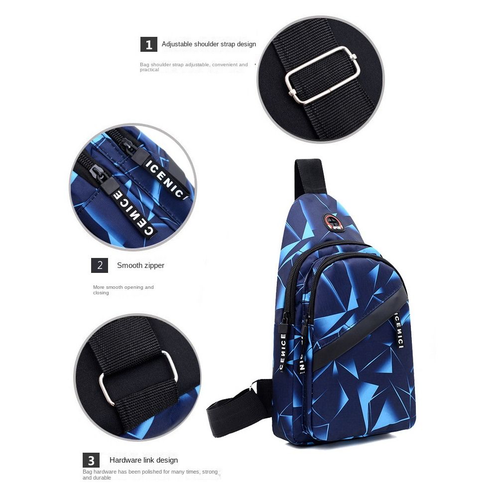 Fashion 2-Layer Chest bag Trav - Sling Backpack Shoulder avaliação e preço