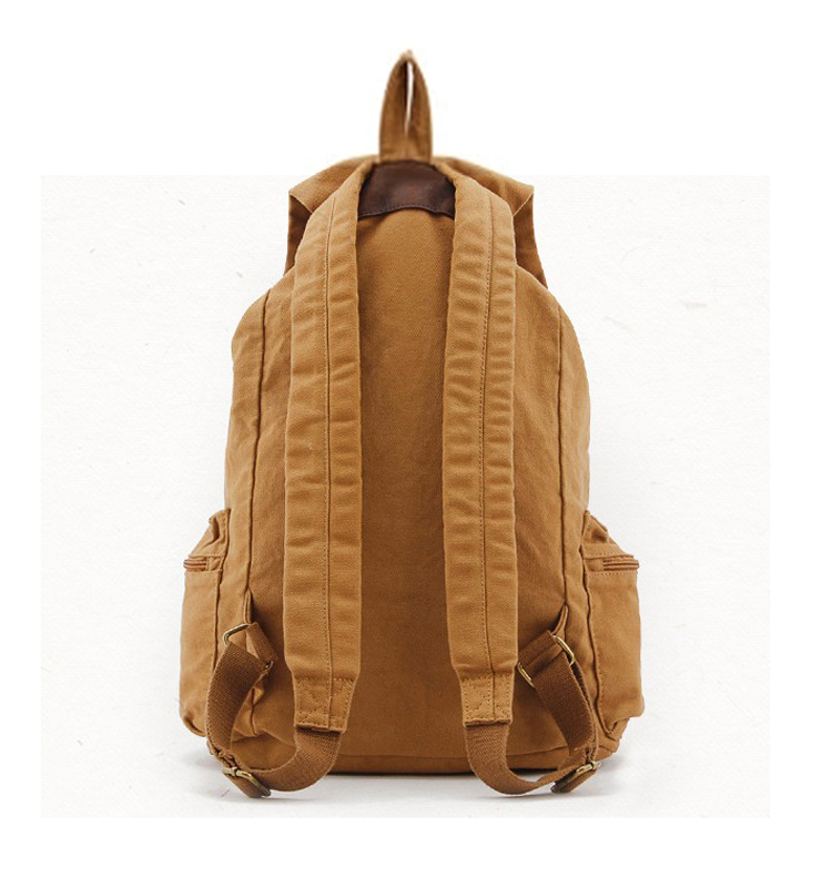 Fashion Vintage Leather milita - Rucksack Military Style avaliação e preço