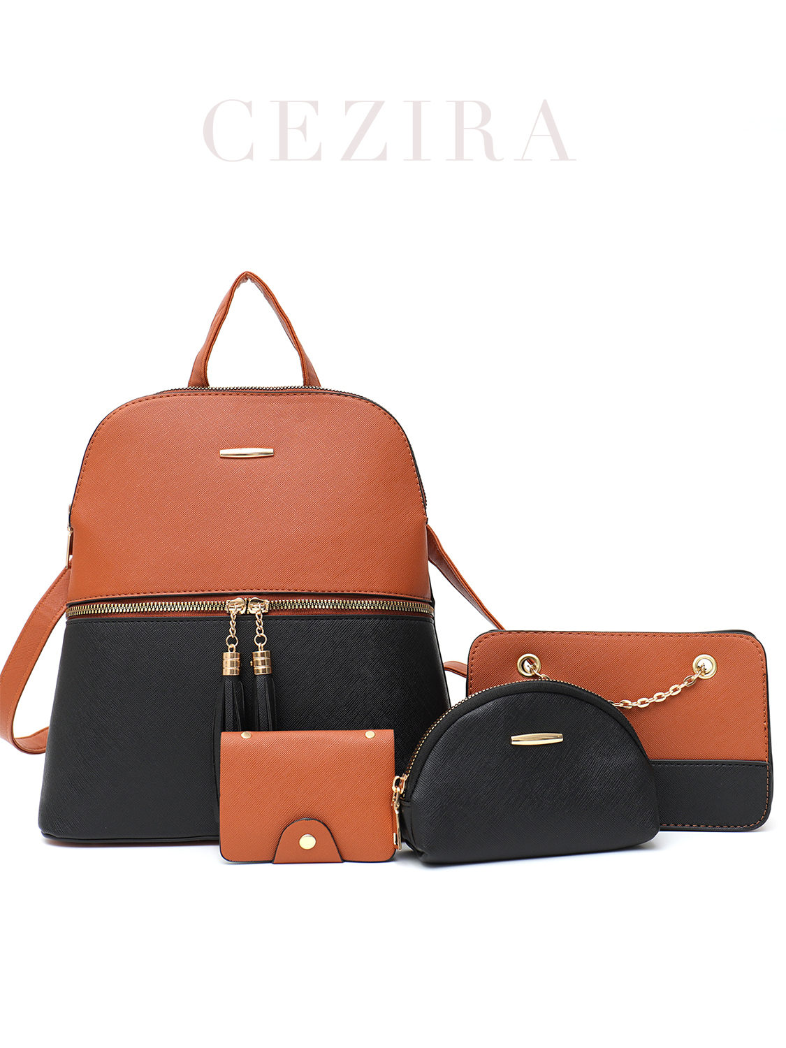 4 PCS Bags Set Women's Fashion - Mini Backpack Purse avaliação e preço