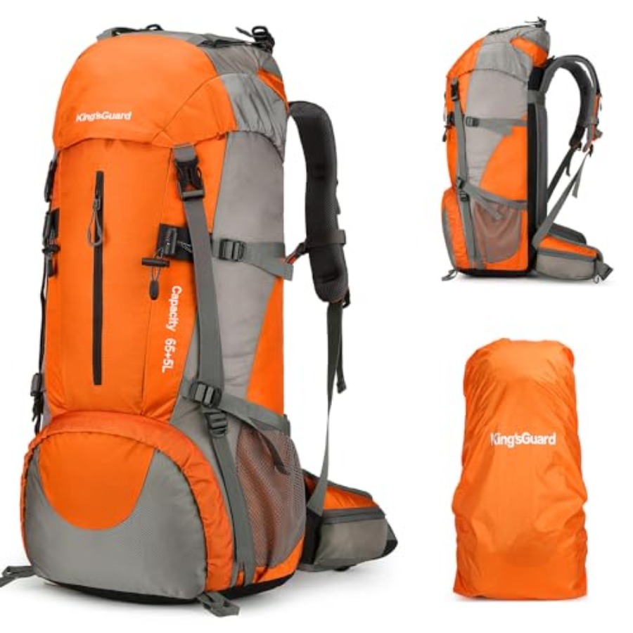 70L Hiking Backpack with Rain  - Rain Cover Backpack avaliação e preço