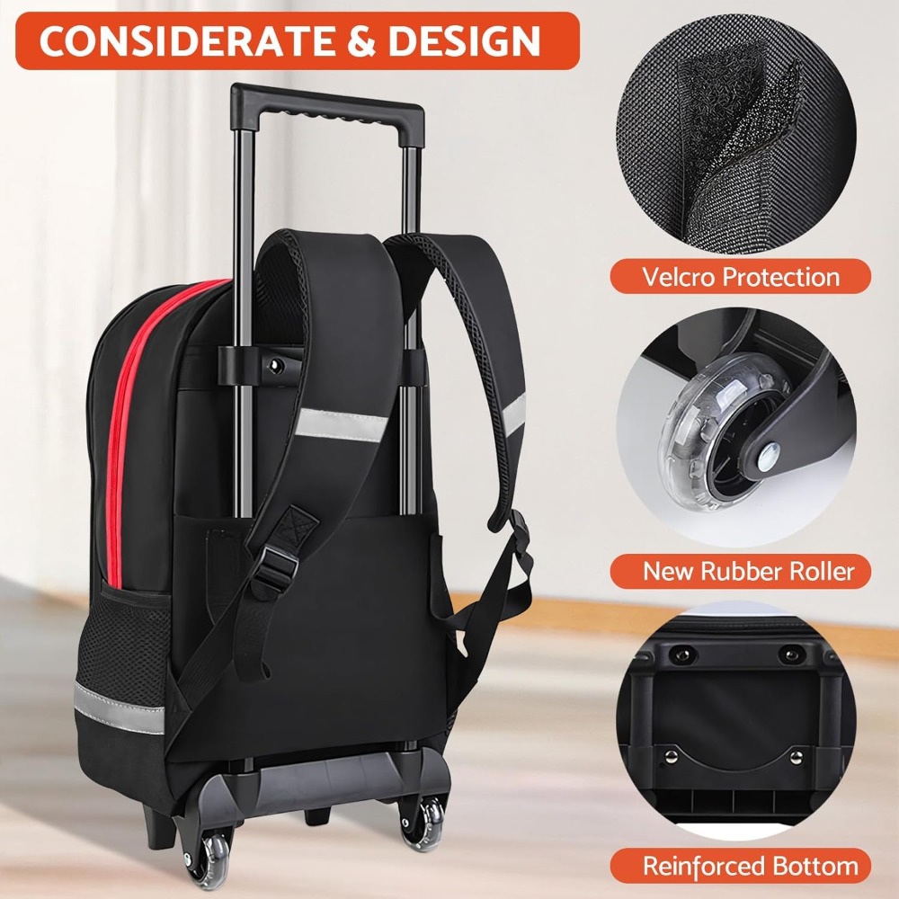 3PCS Kids Rolling Backpack for - School Backpack Teen avaliação e preço
