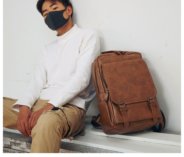 New Arrival PU Leather Backpac - Business Backpack Brief avaliação e preço