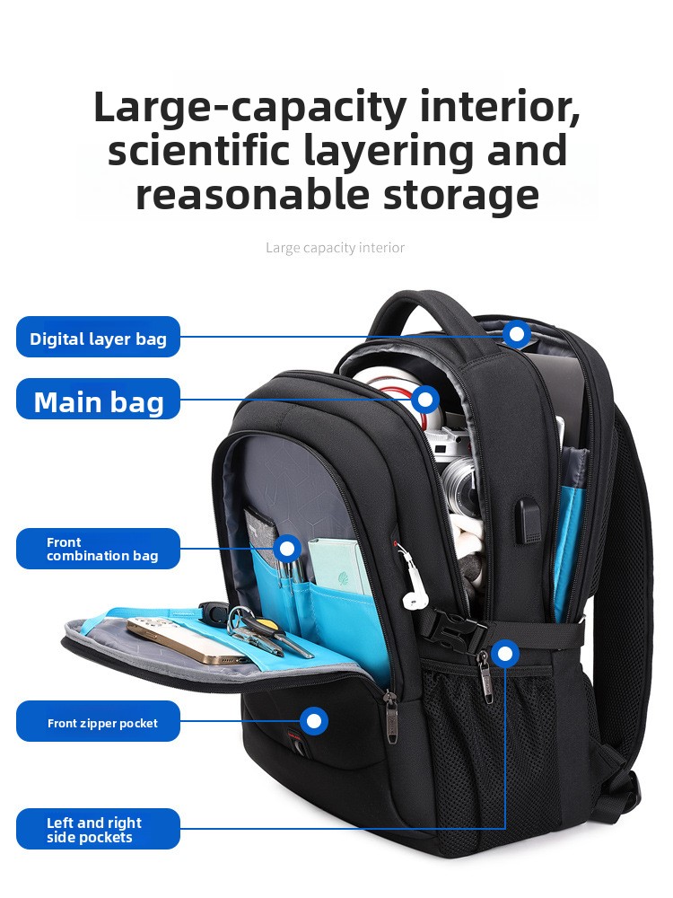 New Customizable Logo Backpack - Business Backpack Brief avaliação e preço