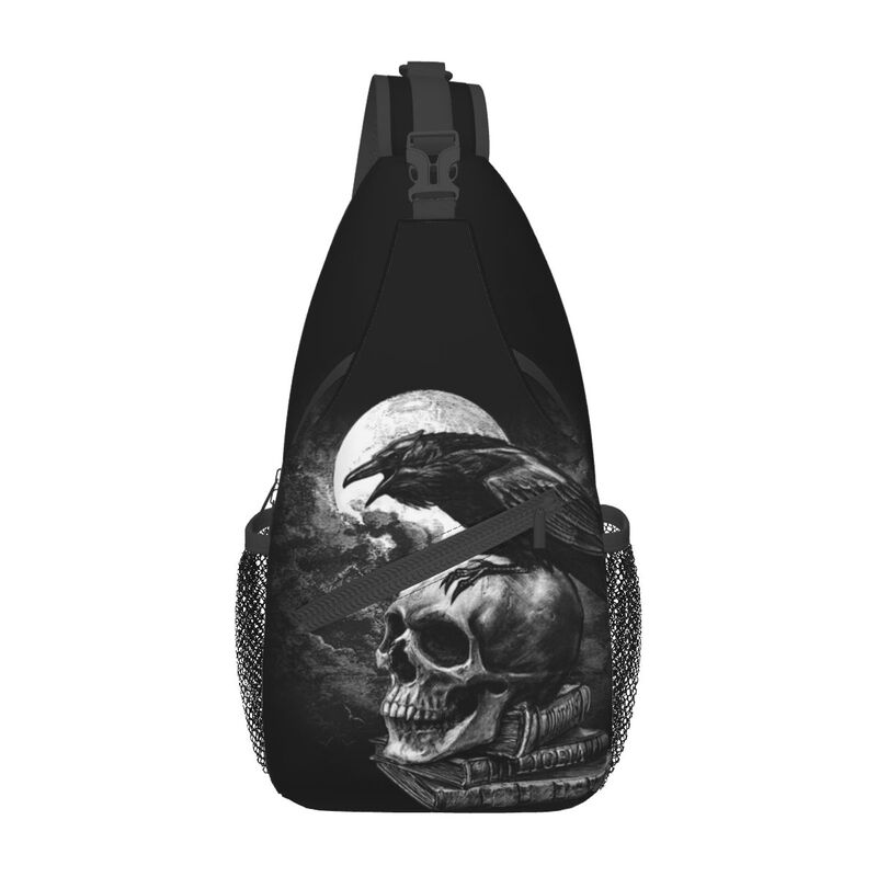 Crow The Skull Sling Crossbody - Sling Backpack Shoulder avaliação e preço