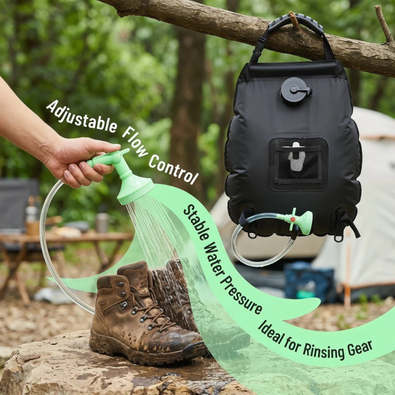 20L Solar Shower Bag Large Cap - Hydration Pack Outdoor avaliação e preço