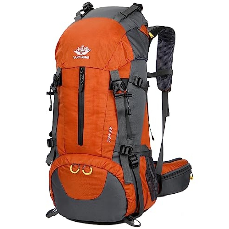 50L Hiking Backpack Men Campin - Rain Cover Backpack avaliação e preço