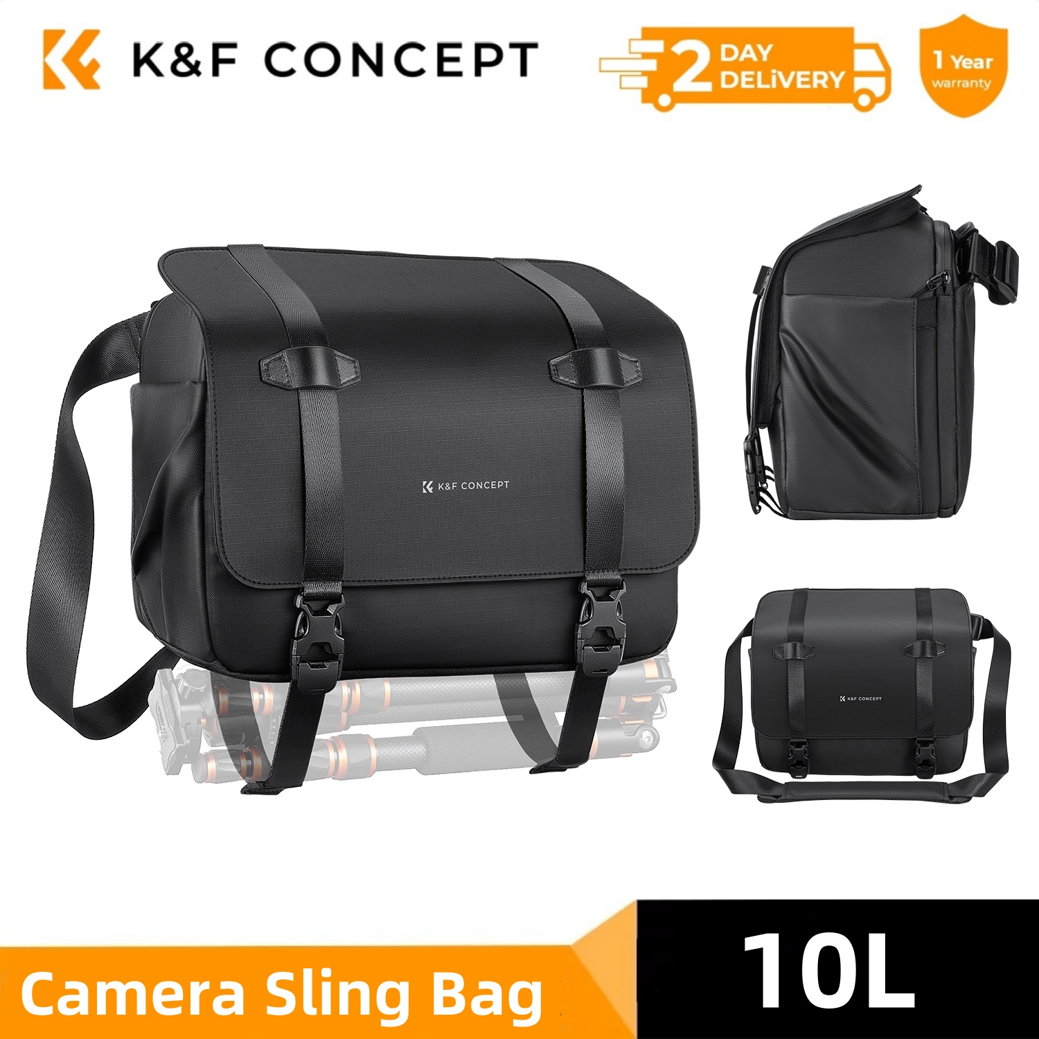 K&F CONCEPT 10L Camera Sling B - Rain Cover Backpack avaliação e preço