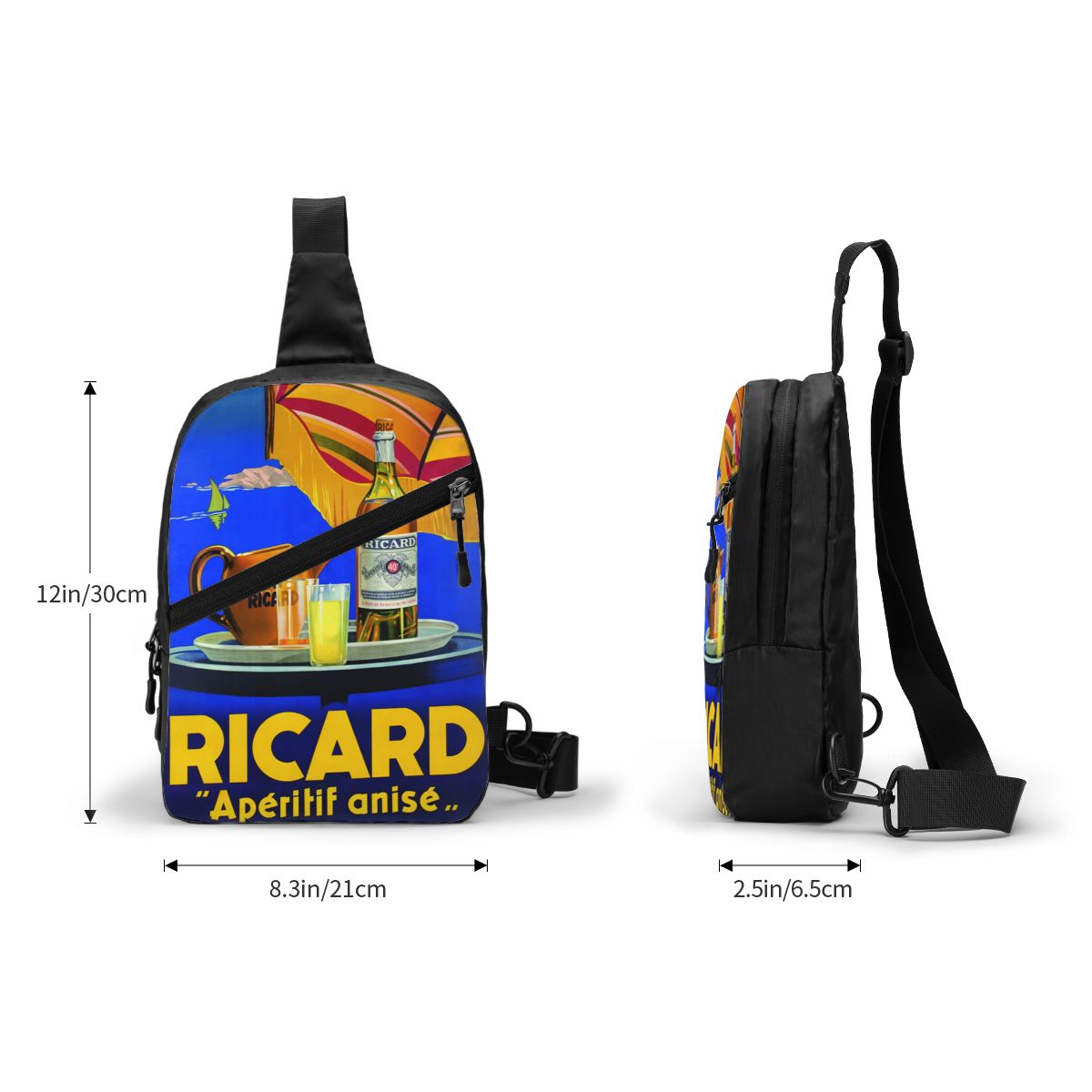 Custom Ricard Sling Chest Bag  - Sling Backpack Shoulder avaliação e preço