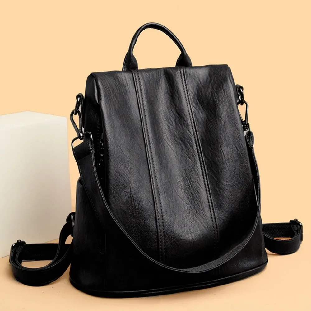 NEW Anti-theft Laptop Backpack - Leather Backpack Vintage avaliação e preço