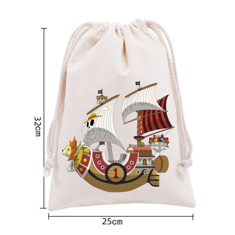 Anime One Piece Drawstring Bac - Drawstring Gym Bag avaliação e preço
