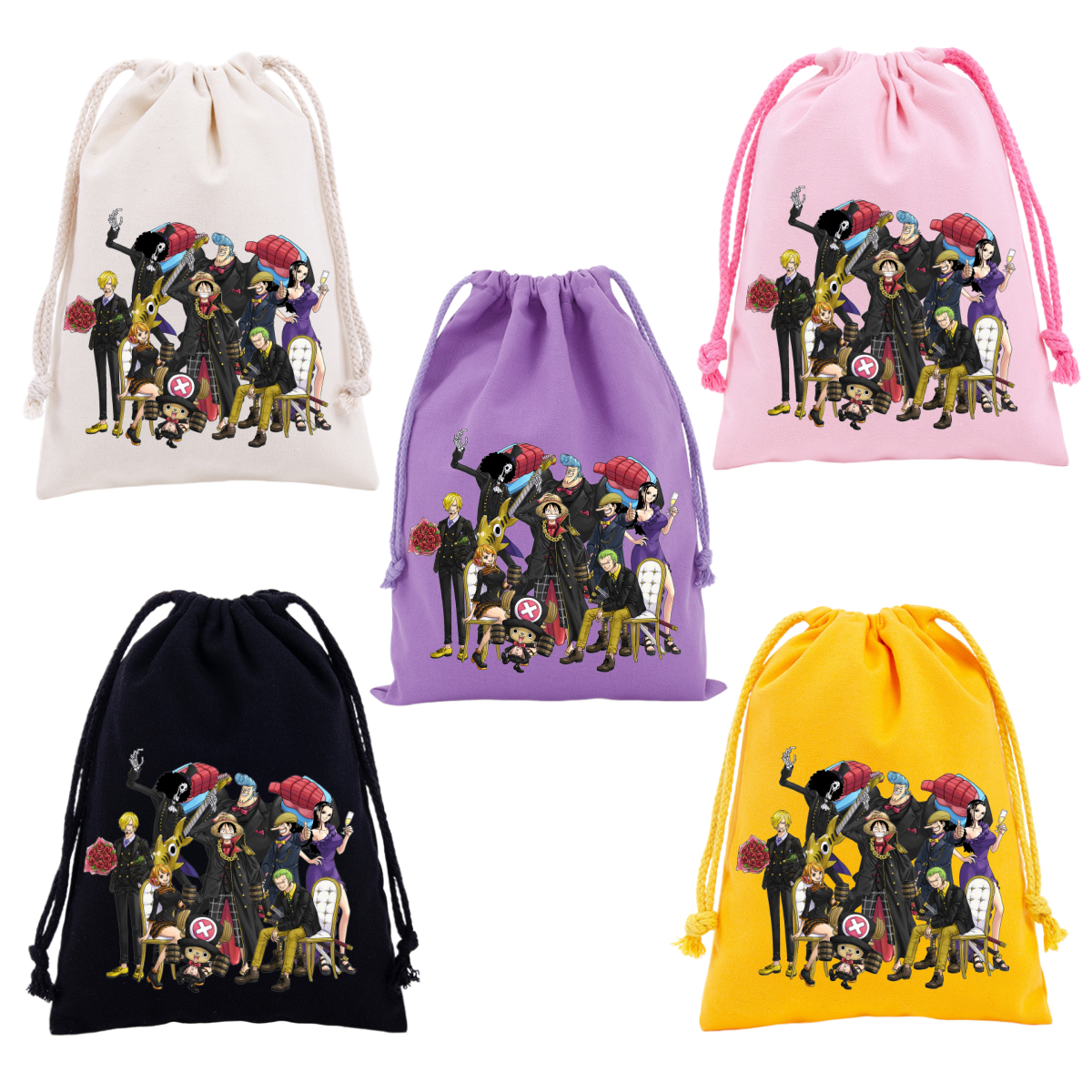 Anime One Piece Drawstring Bac - Drawstring Gym Bag avaliação e preço