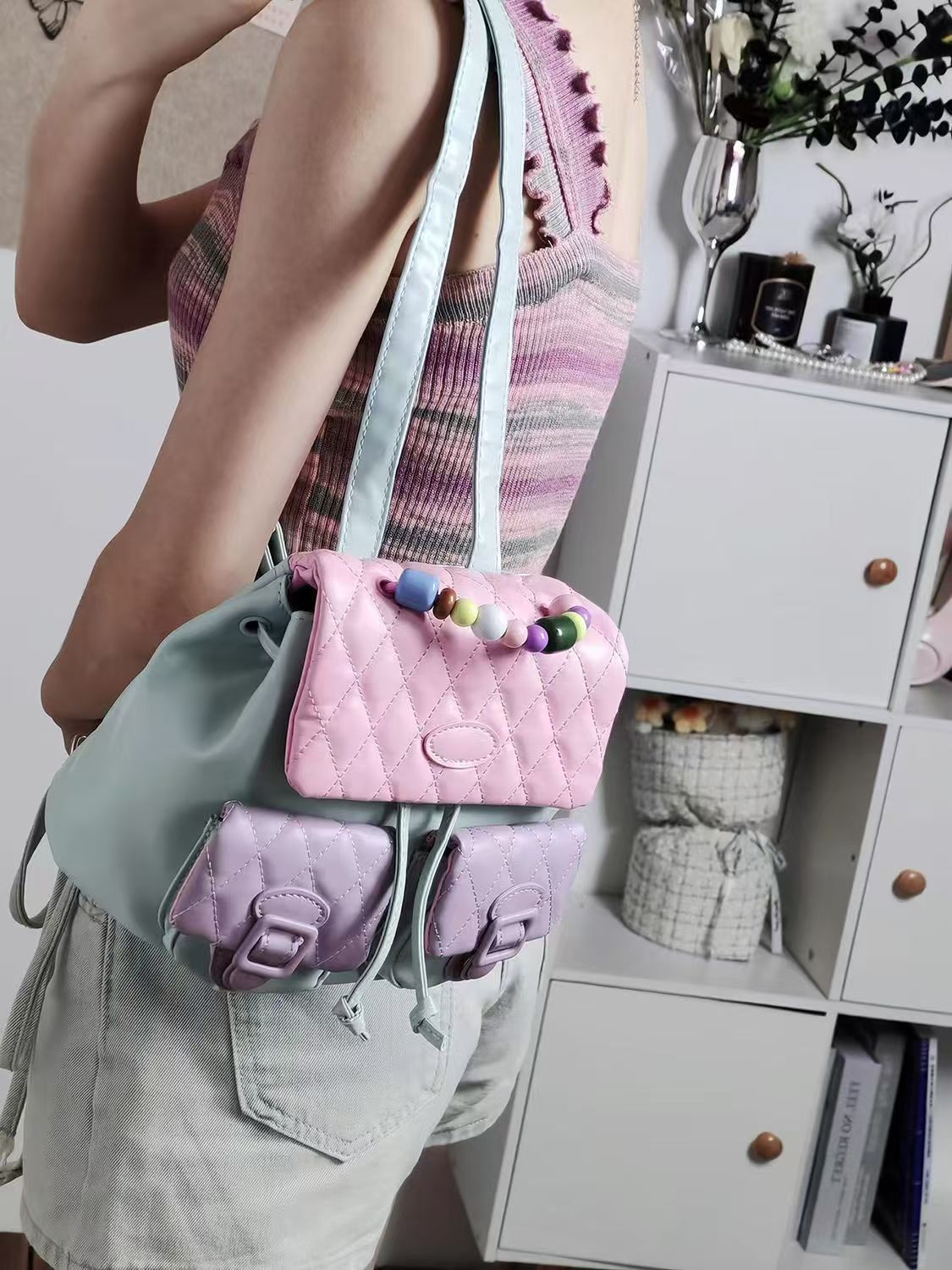 JIAERDI Sweet Cute Y2k Mochila - Leather Backpack Vintage avaliação e preço