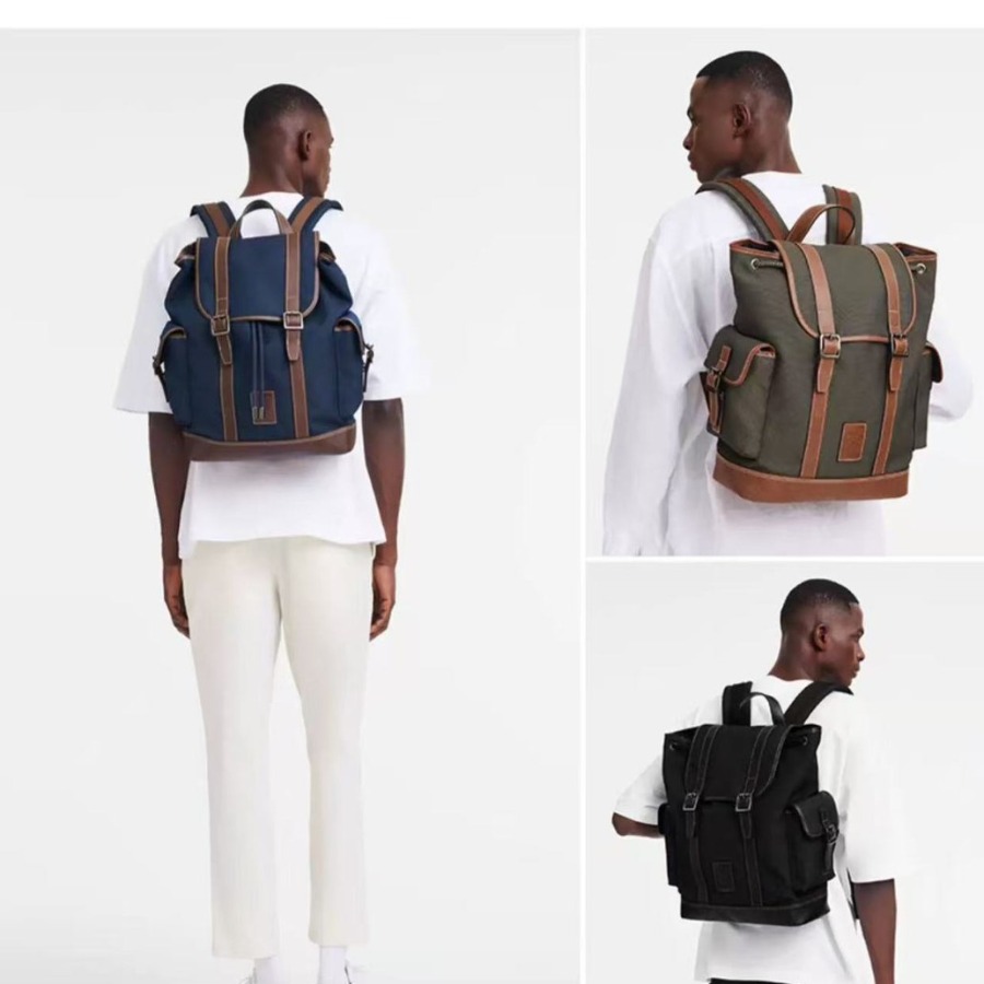 【New Arrival】Vintage Canvas Ba - Leather Backpack Vintage avaliação e preço