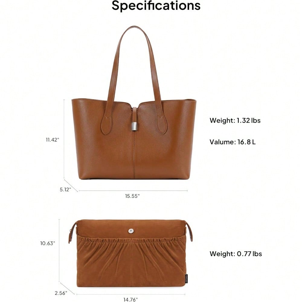 Laptop Tote Bag For Women With - Laptop Sleeve Removable avaliação e preço